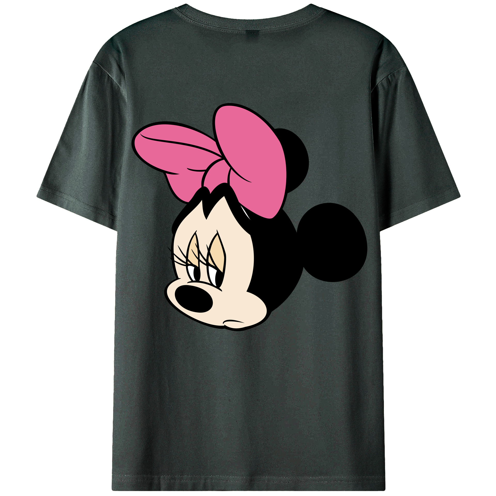 ミッキーマウス Mickey Mouse 綿100％ メンズ半袖Tシャツ（バックプリント） 通気性